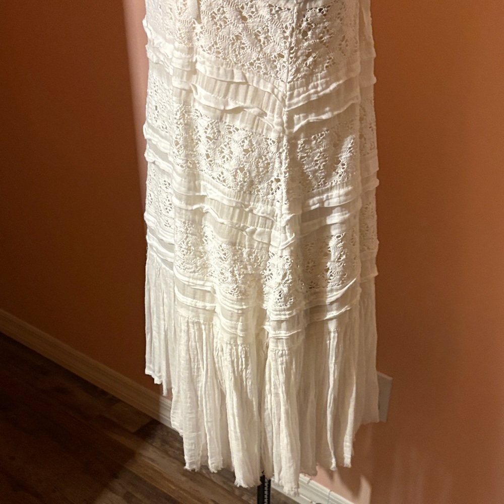 Free People Cream Lace Midi Dress - Picture 3 of 5